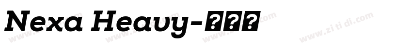 Nexa Heavy字体转换